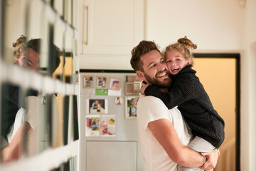 we dont need anything but each other. cropped shot of a father and daughter bonding together at home