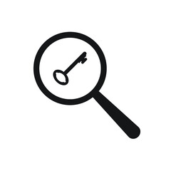 Sticker - Keyword search icon design vector illustration