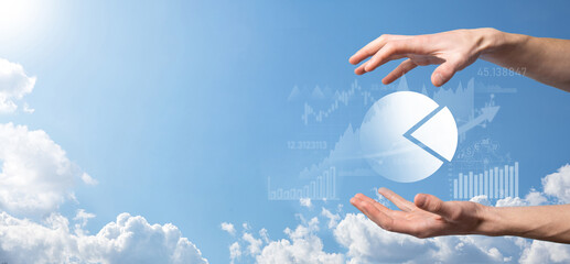 Business development, financial plan and strategy.Analysis finance graph and market chart investment. Digital economy exchange.Development and growing growth plan.Stock market investment.banking.