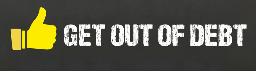 Sticker - Get out of Debt