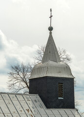 Canvas Print - Clocher de la chapelle de Retord au Grand-Abergement, Ain, France