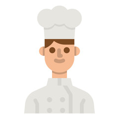 Wall Mural - chef flat icon