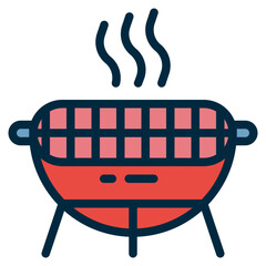 Poster - grill two tone icon