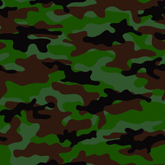 Canvas Print - Army camouflage for military uniforms. Vector graphics.