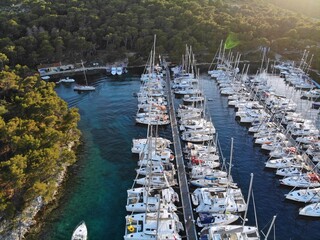 Sticker - Marina in Pakleni Islands, Croatia