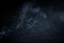 Incense And Smoke On Black Background