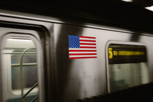 Metro Wagon With American Flag