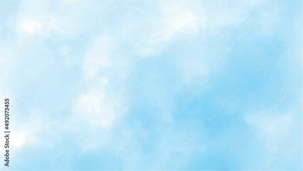 Editable vector background detail of white clouds in a blue sky Stock ...