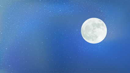 Wall Mural - moon in nice sky