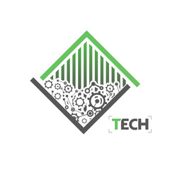 Poster - Design of tech symbol