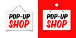 © Brad Pict - Pop-up shop on door sign