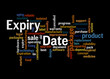 © lali - Word Cloud with EXPIRY DATE concept, isolated on a black background
