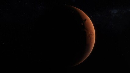 Wall Mural - Mars, Space Planet, Stars and Galaxy Animation 4K