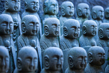 Row Of Jizo Stone Statues, Kamakura, Japan