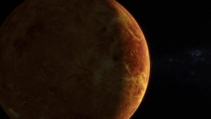 Wall Mural - Venus Space Planet and Galaxy Animation 4K