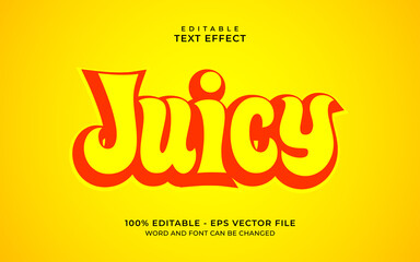 Sticker - Juicy text effect - Editable text effect