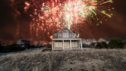 Canvas Print - 4th of July Celebration at Chatham, Cape Cod