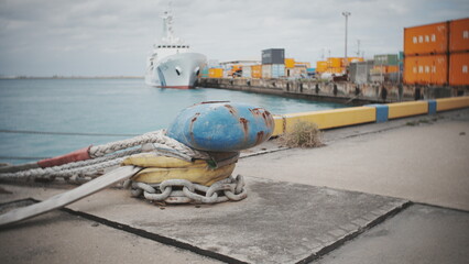 Wall Mural - ship in port