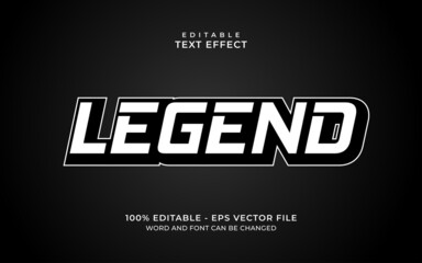 Wall Mural - Legend editbale text effect