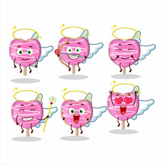 Poster - Pink lolipop love cartoon designs as a cute angel character