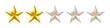 2 stars rating icon. 2 out of 5 stars rating. Two golden feedback stars icon. Customer feedback rating. 2 stars rating review concept. High resolution 2 stars rating illustration.