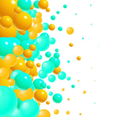 Wall Mural - Colored balls. Abstract background. Decor elements. eps 10