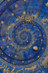 Leinwandbilder - Astrology and alchemy sign background illustration