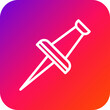 © Graphixs Art - Push Pin Vector Icon Design Illustration