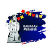 Ramadan Kareem illustrations for praying allah. Creatives for banner, poster, template, emailer, card, greetings, hoardings, card, typography. 
