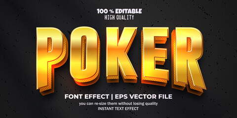 Wall Mural - Poker editable text effect