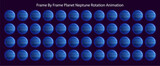 Frame by Frame Animated Planet-Neptune Vector Illustration Can be used in Motiongraphics, Infographics, 2D Cartoon Animation videos, Elearning Clips. Loopable Rotation Animation