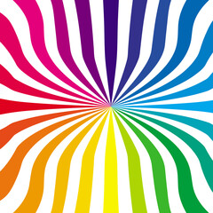 Wall Mural - Colorful rainbow design vector illustration. Bright color design background. Trendy rainbow art