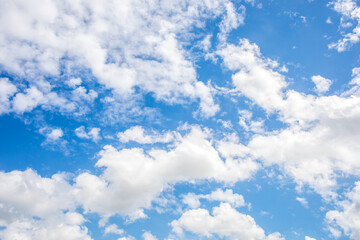 Wall Mural - blue sky and white clouds or cloudscape.
