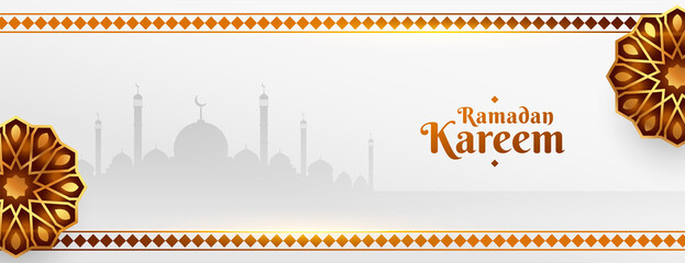 religious ramadan kareem eid festival banner design