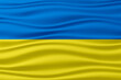 The national flag of the country Ukraine