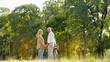 © Rapeepat - Senior Caucasian couple hugging in park. Family with a happy smile feels relaxed with nature in the morning. Or in the evening. Enter elderly society And retire from work. Concept health insurance