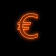 symbol of euro glowing effect