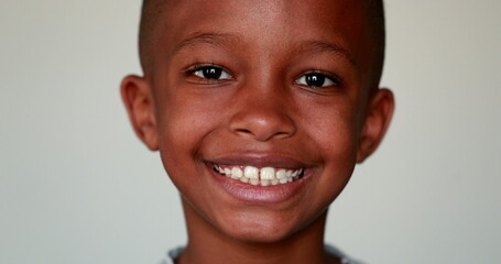 Wall Mural - Happy smiling little boy child, African American ethnicity