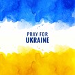 Modern flag theme pray for ukraine text texture background