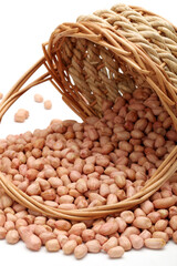 Wall Mural - red peanuts on the Peanuts background 