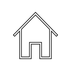 Sticker - House icon in line style