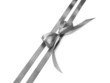 © Pixel-Shot - Beautiful silver bow with ribbons on white background