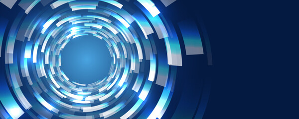 Fototapete - Data stream in the form of an array of circles and binary code. Vector database background. Big data visualization. Processing of data arrays, sorting. Filtering machine algorithms.