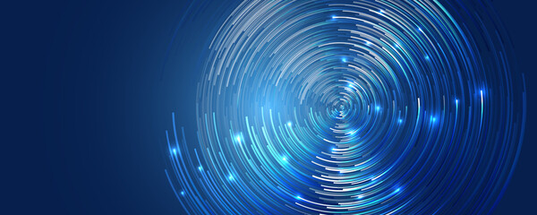 Visualization of large amounts of data in the form of circles. File structuring. Data algorithms, machine learning. The visual concept of the array. Big data complex.
