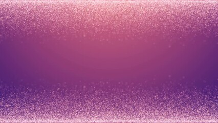 Wall Mural - Sparkling abstract particles bubbles motion background. Falling glitter particles Christmas pink-purple luxury card template 3D video loop animation. Falling crushed ice.