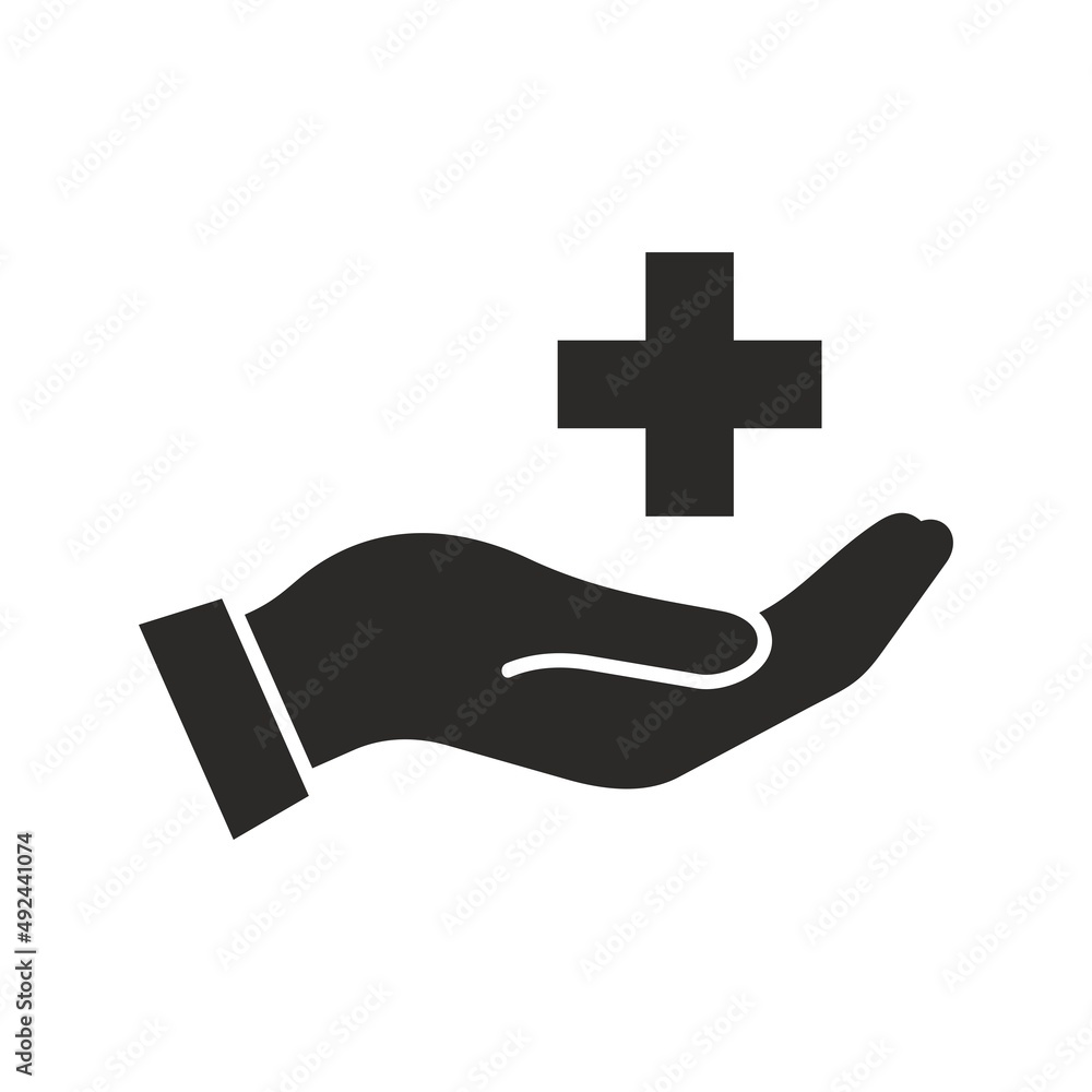 First aid icon. Healthcare and medicine. Humanitarian aid. Medical ...