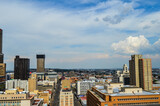 Fototapeta Nowy Jork - Johannesburg city skyline and hisgh rise towers and buildings