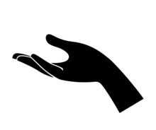 Hand Holding Symbol Vector Illustration