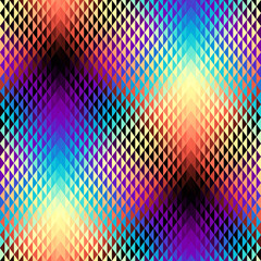 Poster - Geometric abstract pattern moire overlay style. Abstract square texture