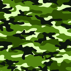 Canvas Print - Military camouflage. Vector graphics. Textile.